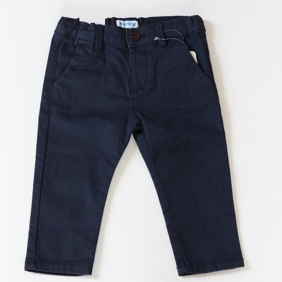 Mayoral Baby Boy Slim Fit Navy Chinos - NWT - Picture 1 of 4